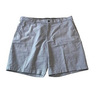 Walter Hagen Perfect 11 Performance Golf Seersucker Stretch Shorts Men's 42 Blue